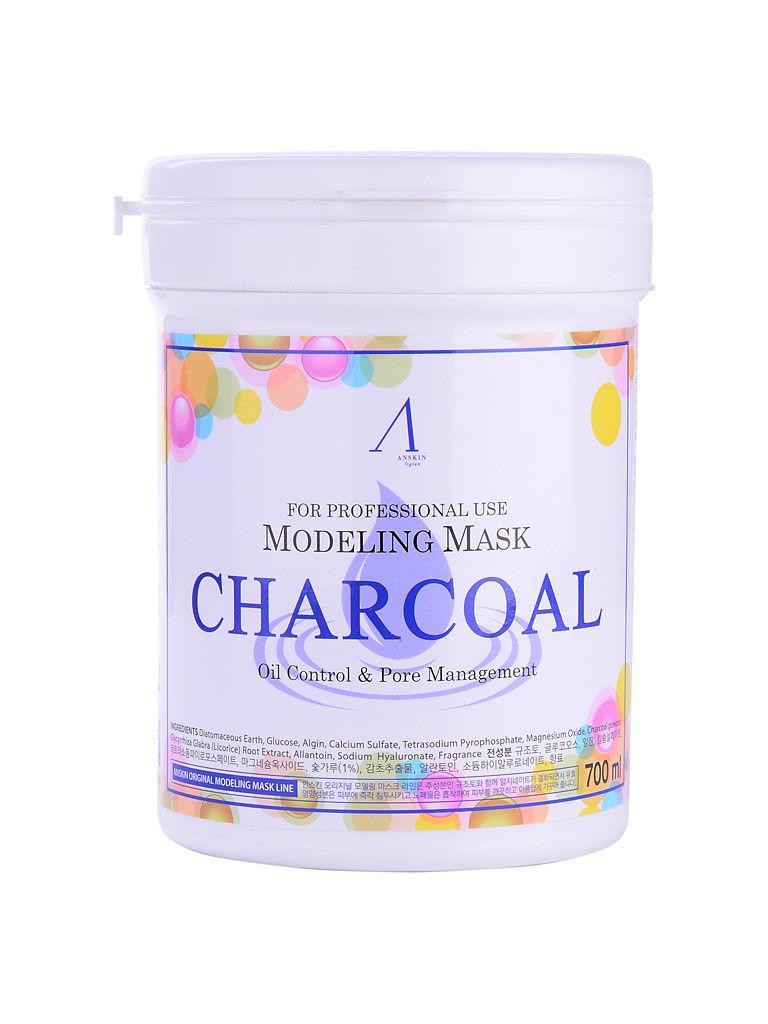 Anskin Modeling Mask Charcoal Container Маска альгинатная для кожи с расшир.пор. (банка) 240гр