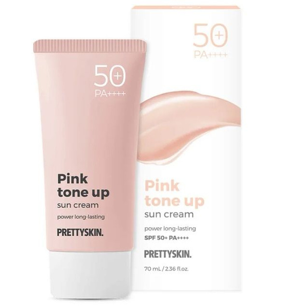 PrettySkin Тонирующий солнцезащитный крем/Pink Tone-Up Sun Cream 70ml SPF50+PA++++