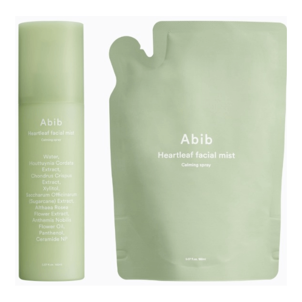 Abib Тонер-мист успокаивающий с экстрактом хауттюйнии Mist Spray Facial Calming Heartleaf 150ml+150