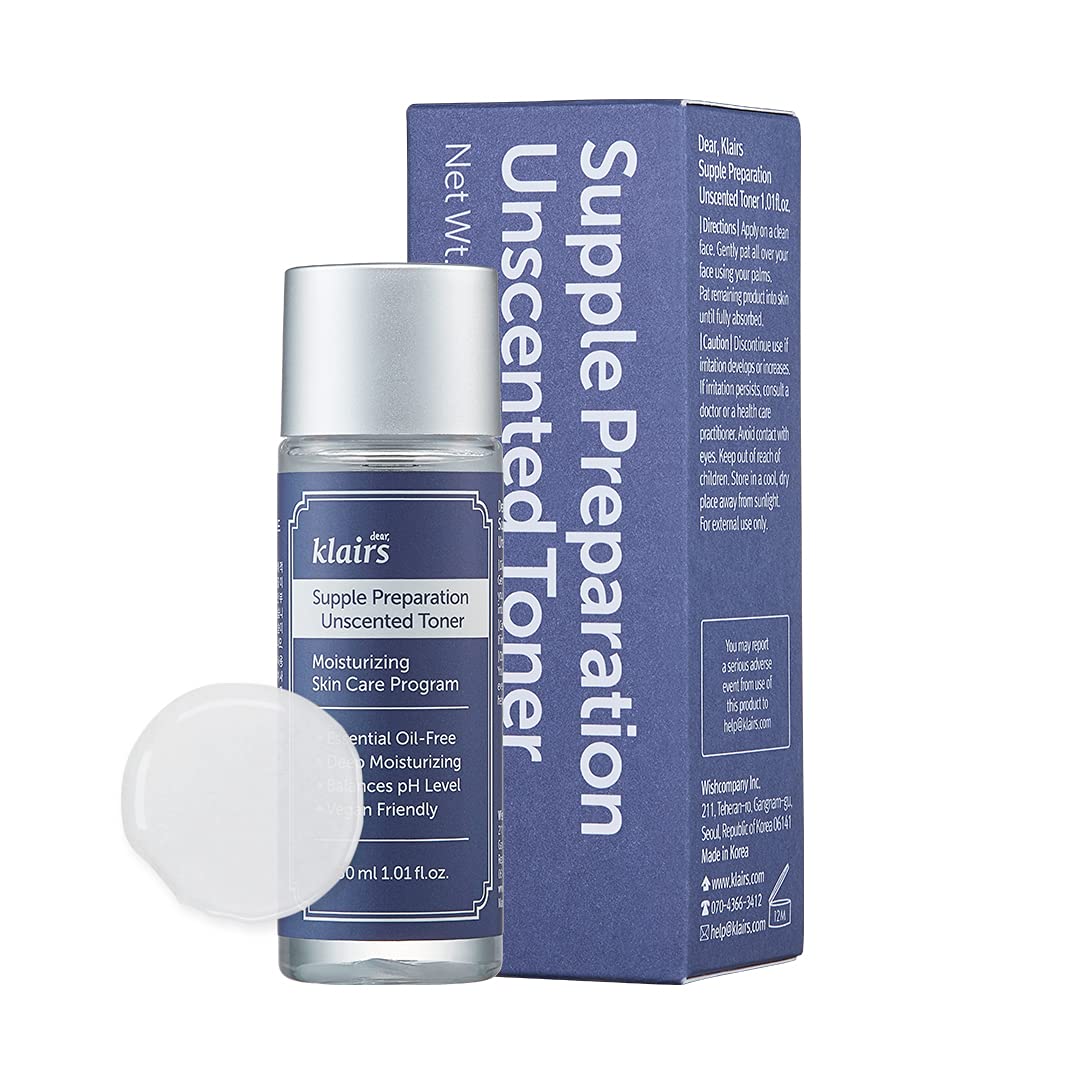 Dear, Klairs Миниатюра Тонер для лица смягчающий Supple preparation unscented toner 30 мл