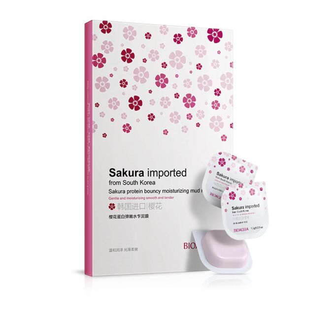 Bioaqua Sakura Protein Mud Mask -  Маска для лица с экстрактом сакуры