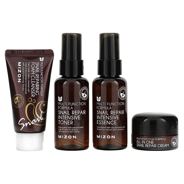 MIZON SNAIL MINIATURE SPECIAL EDITION SET OF FOUR Набор уходовой косметики с муцином улитки