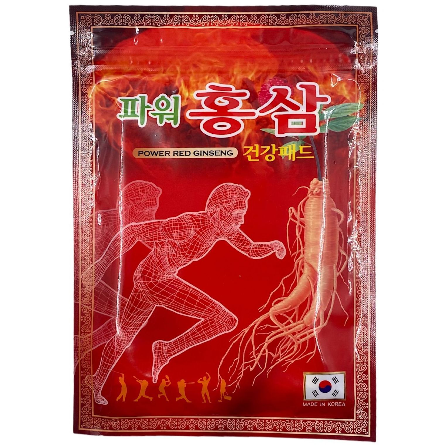 DAEJEON KOREAN RED GINSENG 365 PAD Пластырь для тела с красным женьшенем 20шт
