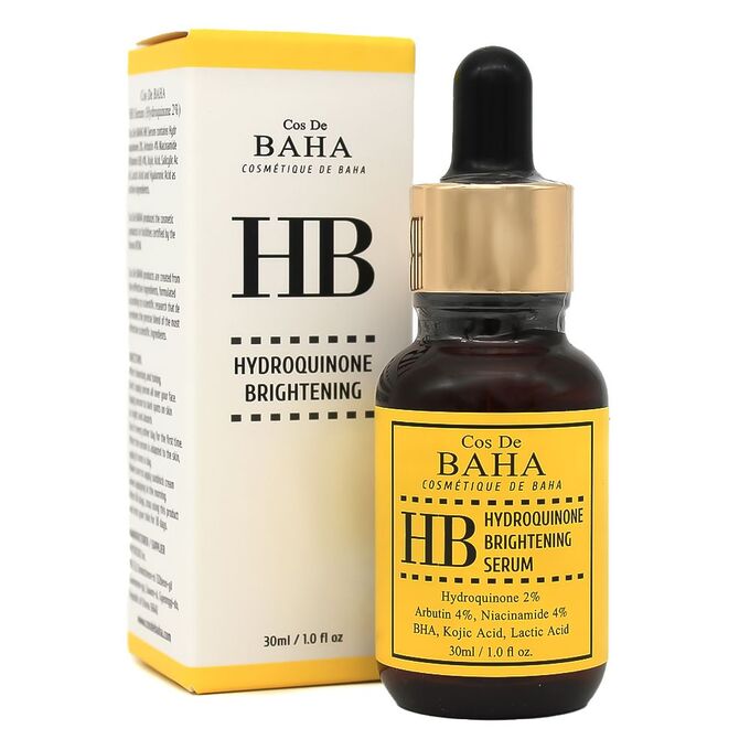 COS DE BAHA Hydroquinone 2% Serum 30ml (HB),Серум с 2% гидрохинон 30 мл