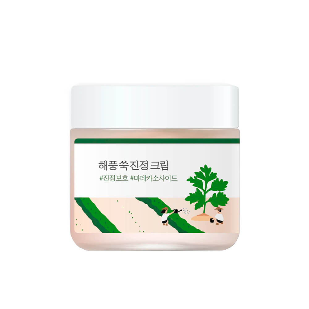 ROUND LAB Успокаивающий крем для лица с полынью/Mugwort Calming Cream 80ml