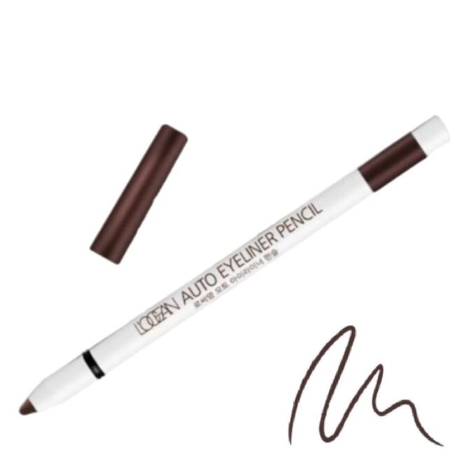 L'OCEAN Карандаш для глаз автоматический Auto Eyeliner Pencil 03 Soft Brown