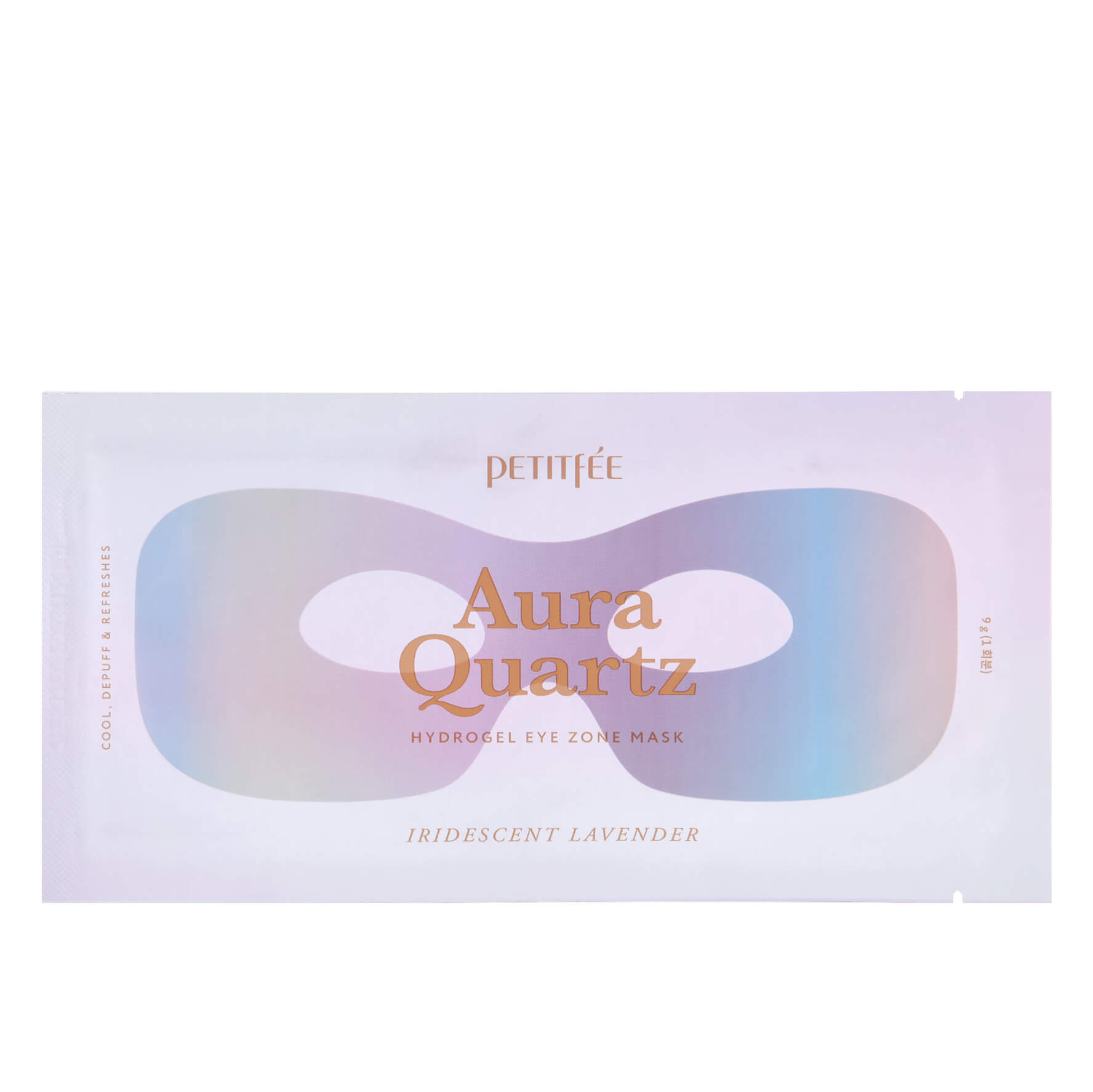 Petitfee Кварцевая гидрогелевая маска / AURA QUARTZ HYDROGEL EYE MASK PURE OPAL, 80 г (40шт)