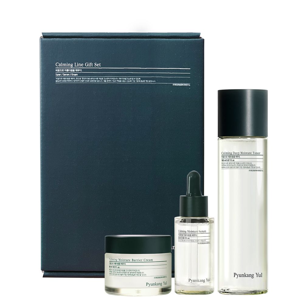 Pyunkang Yul Набор средств успокаивающий/Calming Line Gift Set (Toner 150ml+Serum 30ml+Cream 50мл)