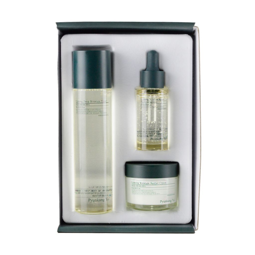 Pyunkang Yul Набор средств успокаивающий/Calming Line Gift Set (Toner 150ml+Serum 30ml+Cream 50мл)