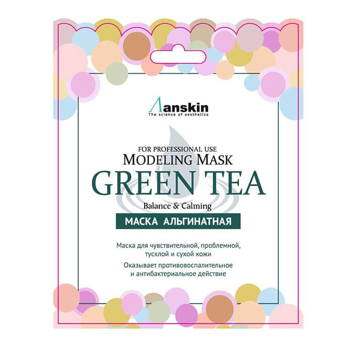 Anskin Green Tea Modeling Mask Refill Маска альгинатная с экстр. зел.чая усп. (саше) 25гр