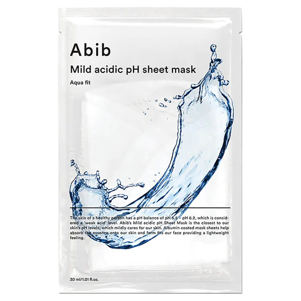 Abib Маска тканевая увлажн слабокислотная с пробиотиками Mask Sheet Mild Acidic pH Aqua Fit, 30мл
