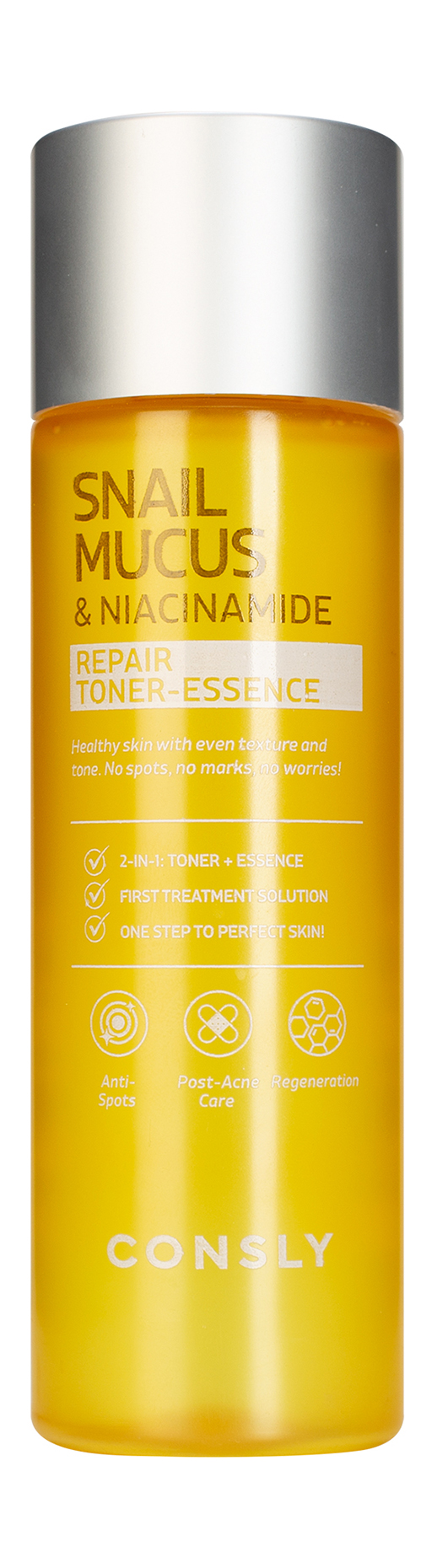 Consly SnailMucusNiacinamideRepairToner-Essence Тонер-эссенция восстан муцин улитки, ниацинамид200мл