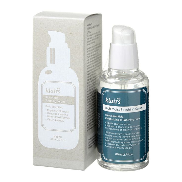 Dear, Klairs Сыворотка для лица с гиалуроновой кислотой Rich moist soothing serum