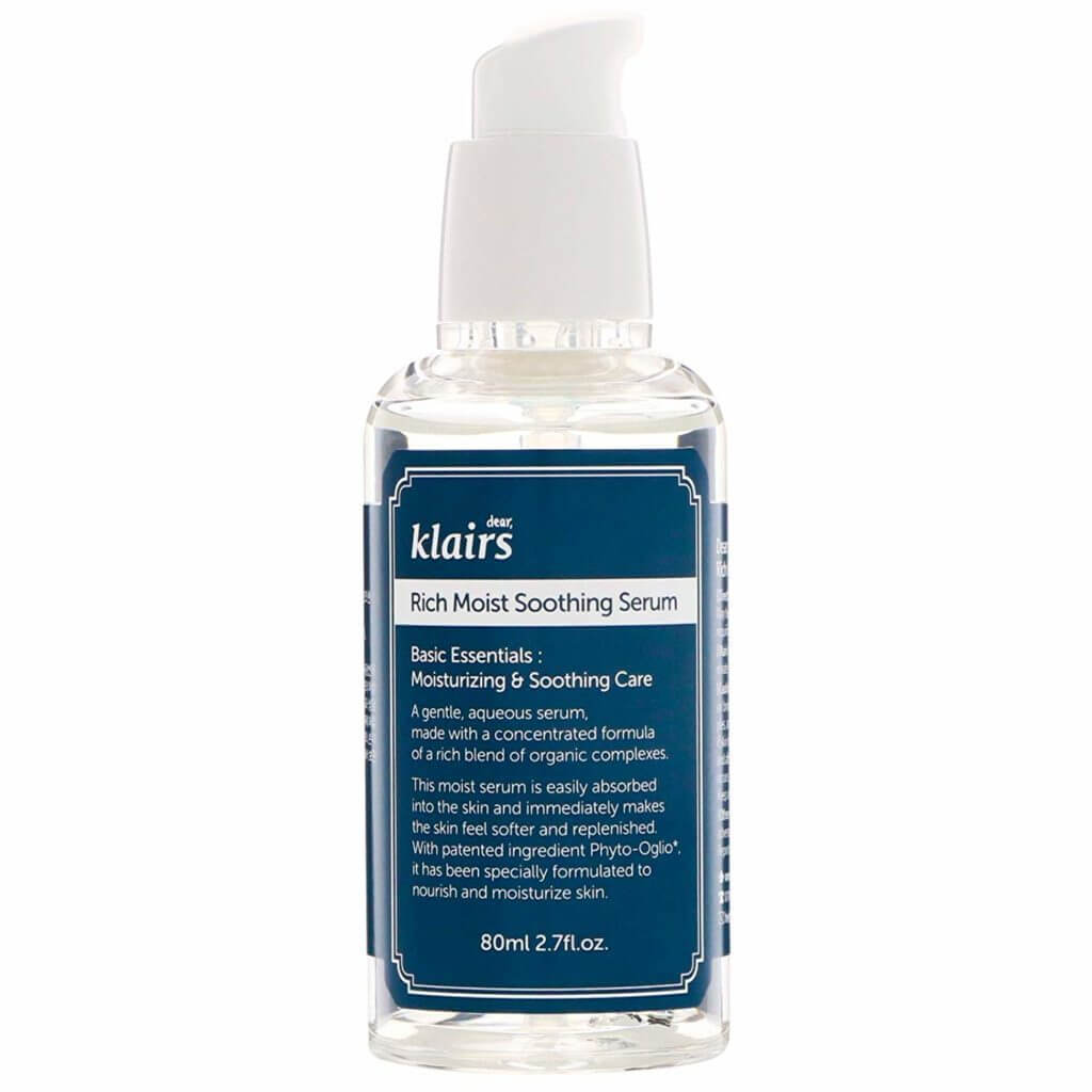 Dear, Klairs Сыворотка для лица с гиалуроновой кислотой Rich moist soothing serum