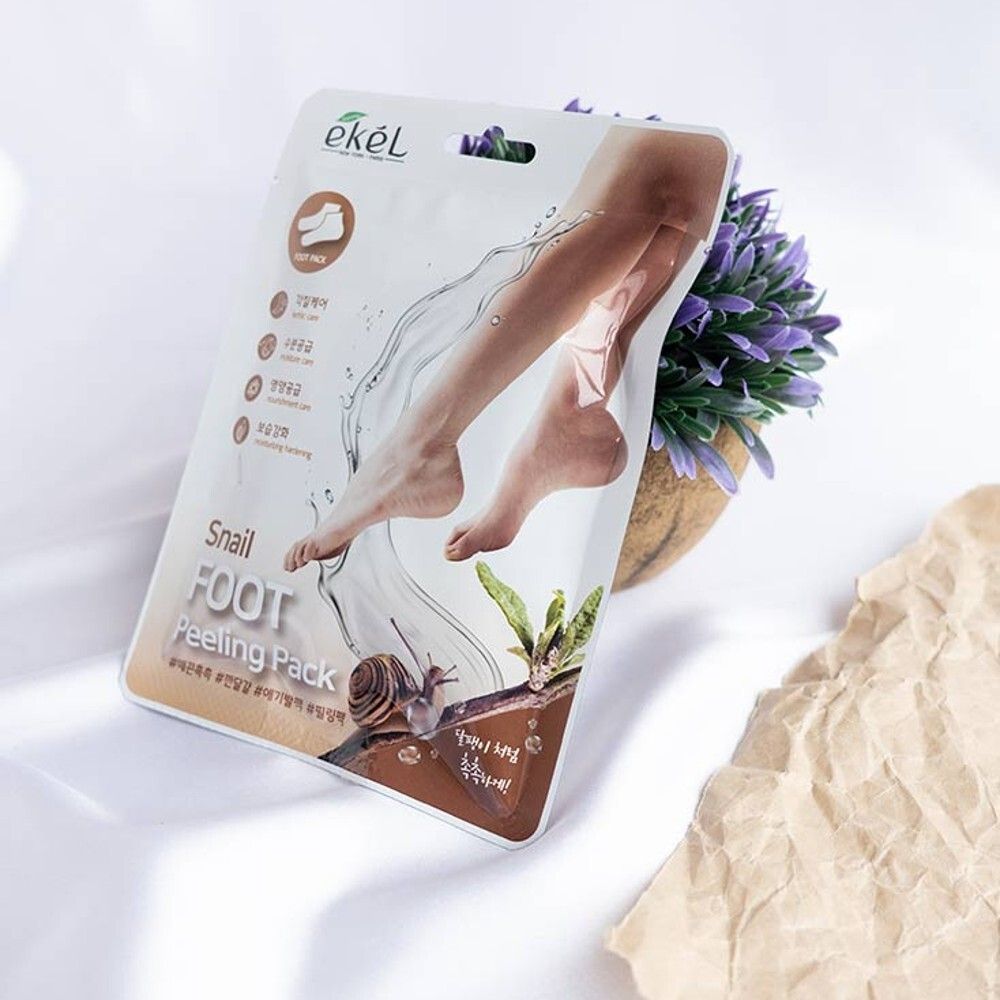 Ekel Пилинг-носочки с муцином улитки — Snail foot peeling pack Ekel Пилинг-носочки с муцином улитки - Snail foot peeling pack