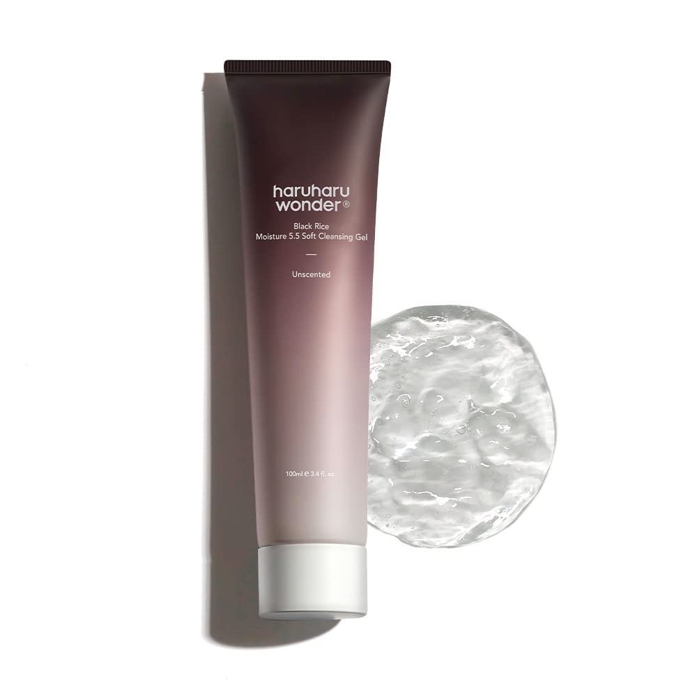 Haruharu wonder Black Rice Moisture 5.5 Soft Cleansing Gel (5ml)[Sachet] ,Мягкий очищающий ге