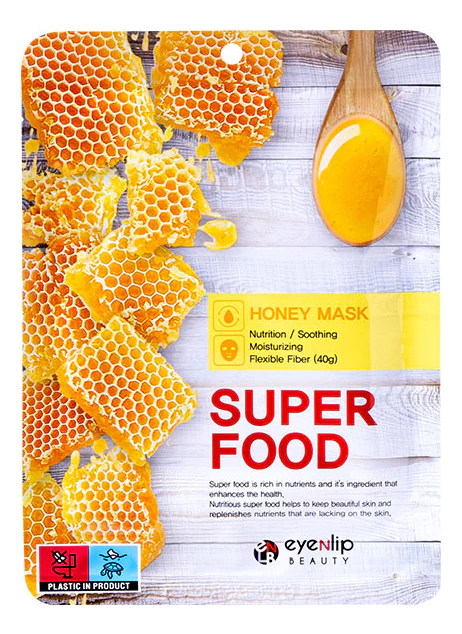 EYENLIP SUPER FOOD Маска для лица тканевая Super Food Mask # Honey EYENLIP SUPER FOOD Маска для лица тканевая Super Food Mask # Honey