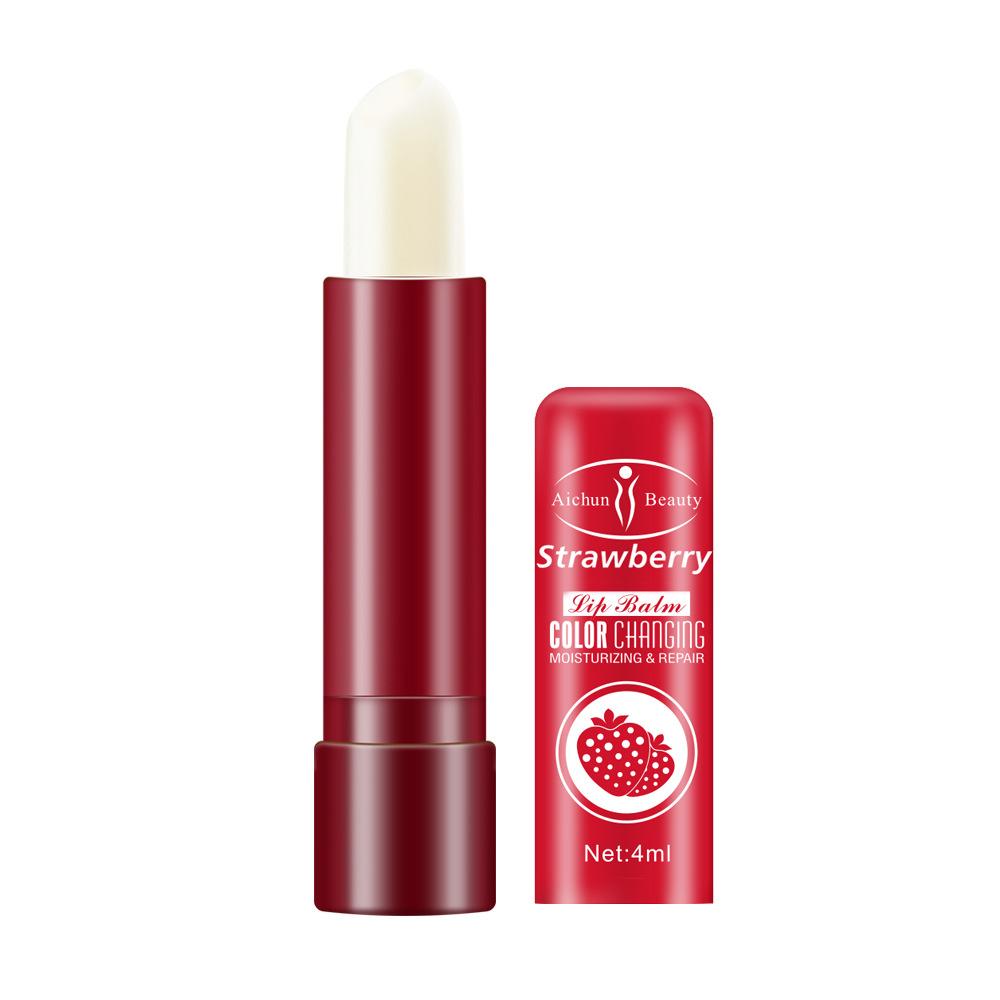 Aichun Beauty Бальзам-тинт для губ Экстрат Клубники Strawberry Color Change Lip Balm Aichun Beauty Бальзам-тинт для губ Экстрат Клубники Strawberry Color Change Lip Balm