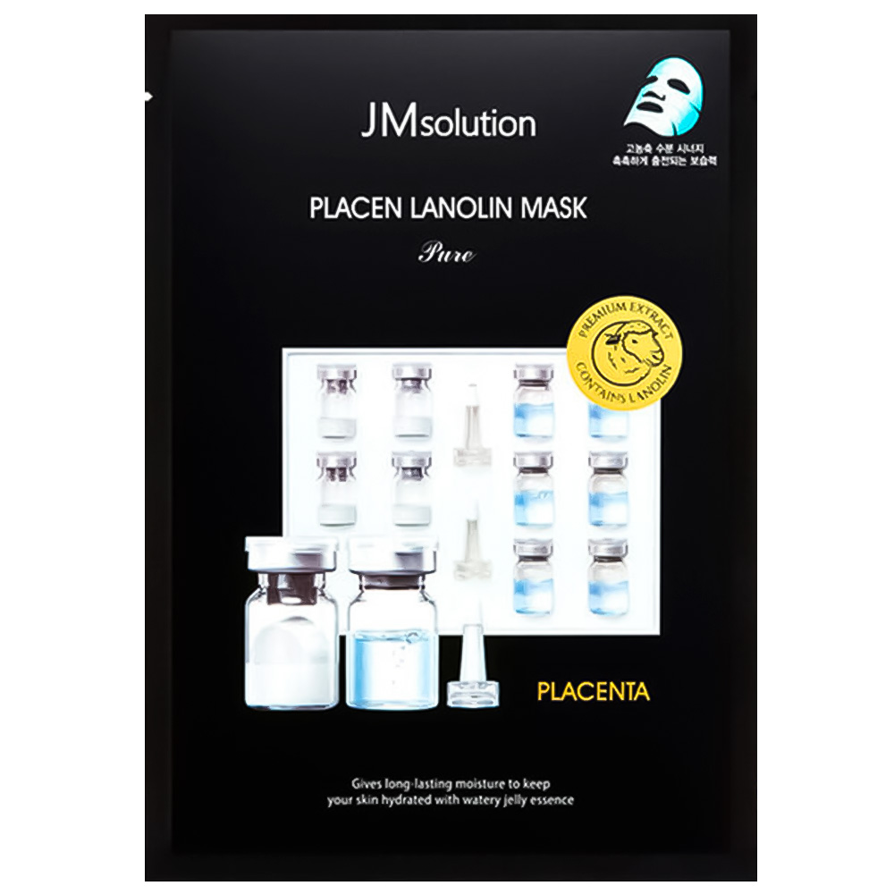 JM SOLUTION PLACEN LANOLIN MASK PURE Антивозрастная плацентарная маска с ланолином 30мл
