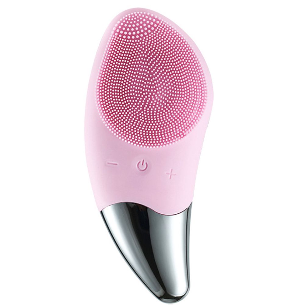 Mezonica Sonic Facial brush (Silicone Guasha) pink Электрическая силиконовая ультразвуковая щетка