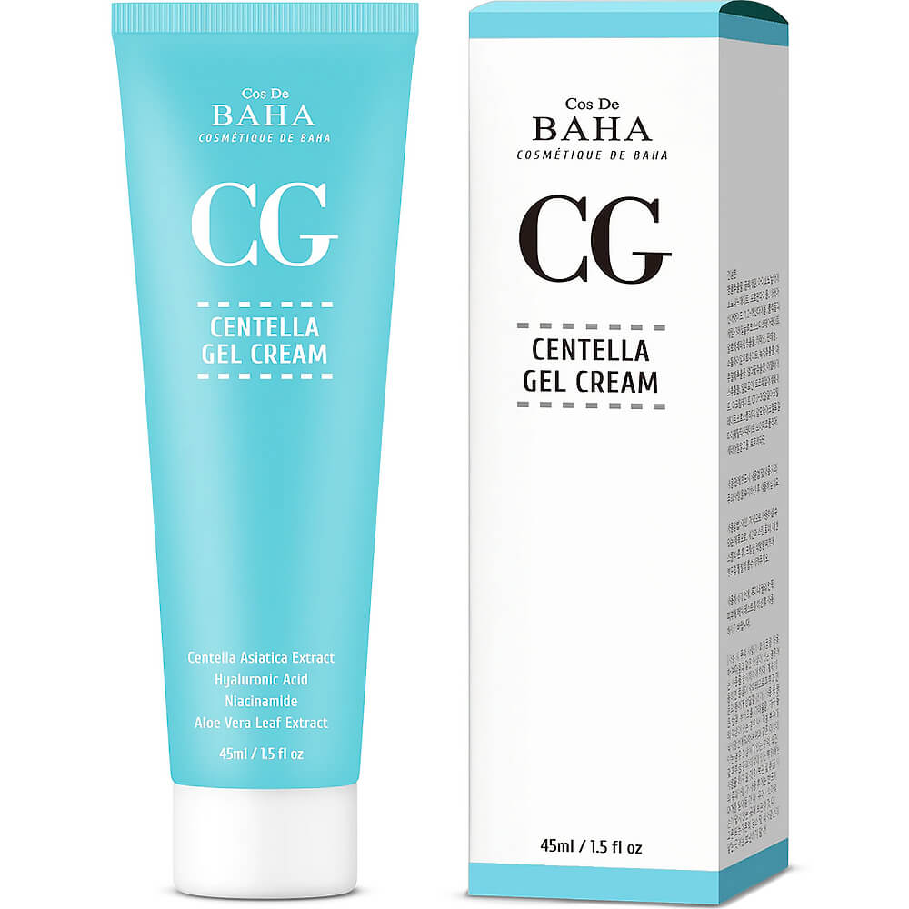 COS DE BAHA Восстанавливающий гель-крем для лица  с центеллой/Centella Gel Cream 45ml