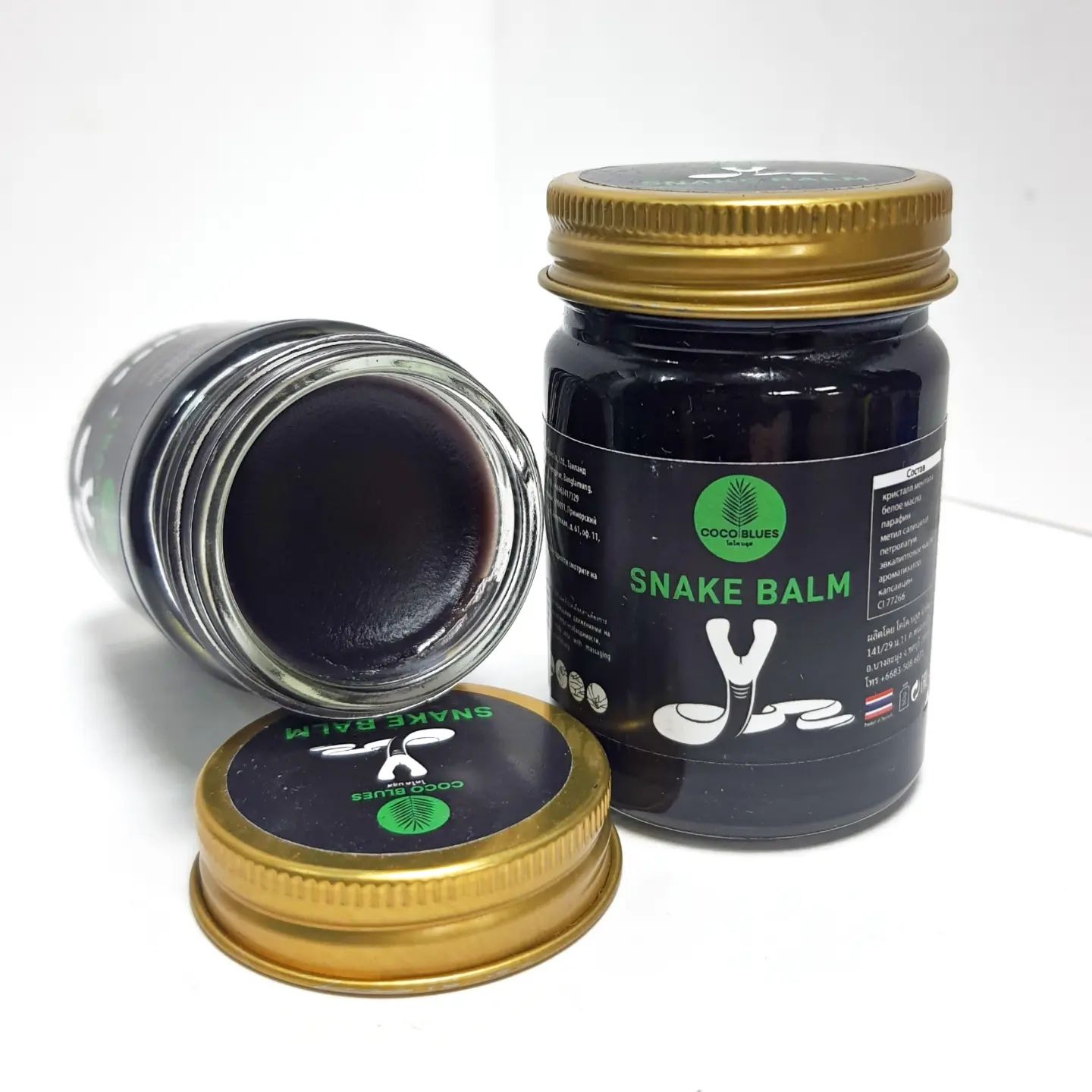 COCO BLUES Бальзам Тайский Змеиный Coco Blues Cobra Balm Original COCO BLUES Бальзам Тайский Змеиный Coco Blues Cobra Balm Original