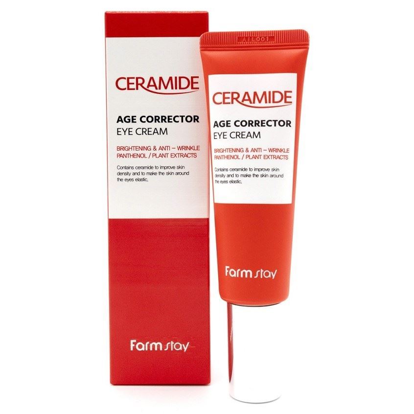 FarmStay Eye Cream Ceramide Age Corrector Крем-корректор/кожи вокруг глаз укрепляющий керамиды 50мл