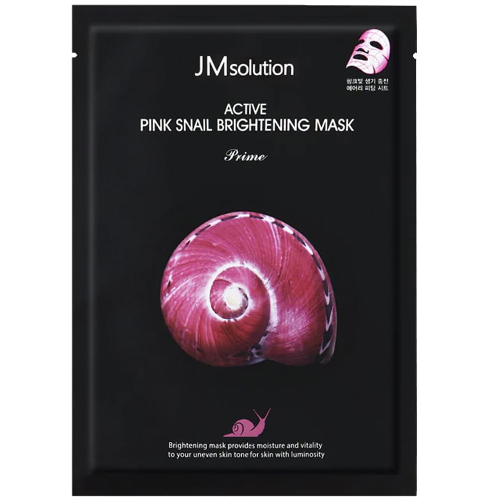 JMsolution Ультротонкая маска с муцином улитки Active Pink Snail Brightening Mask Prime JMsolution Ультротонкая маска с муцином улитки Active Pink Snail Brightening Mask Prime