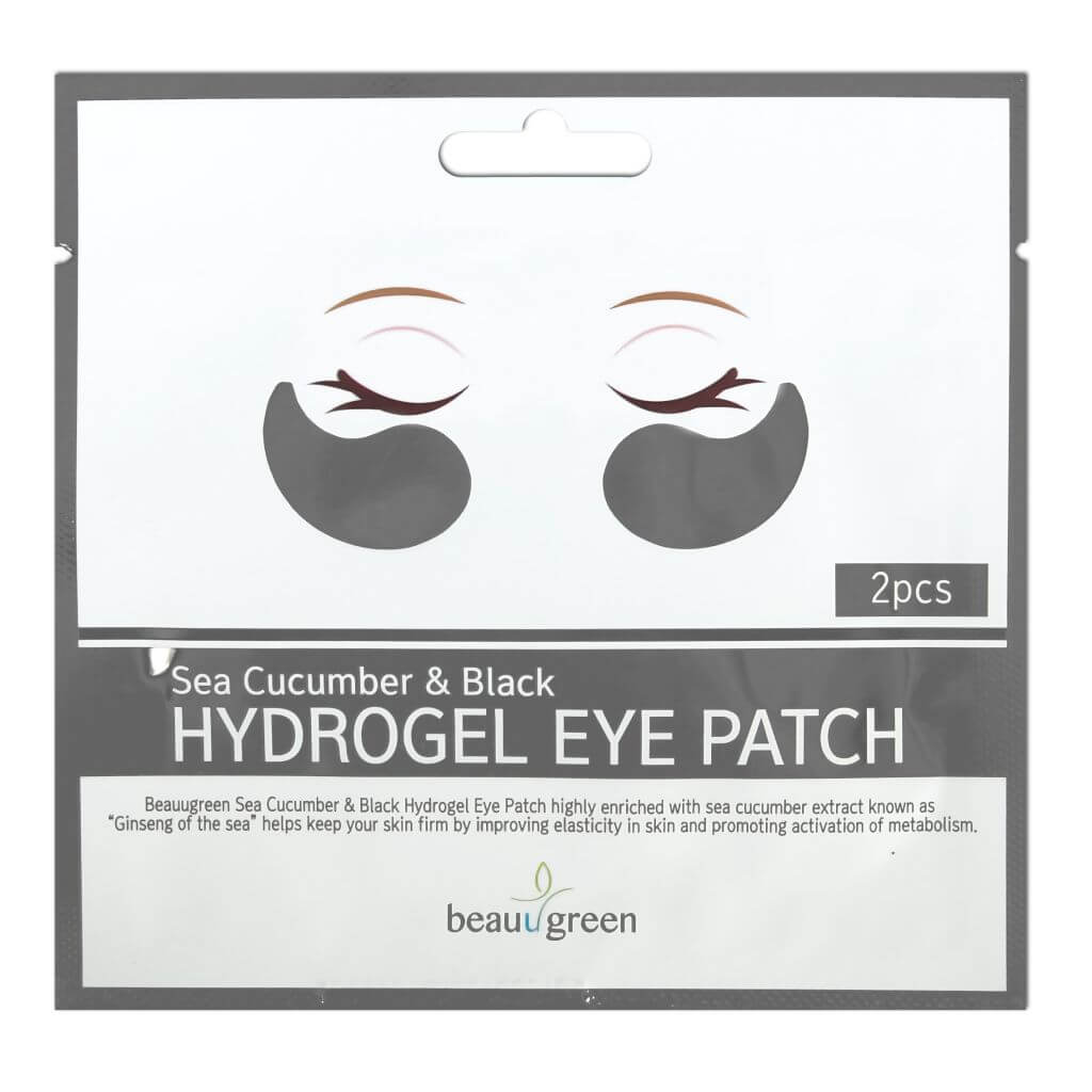 BeauuGreen Гидрогелевые лифтинг патчи с морским огурцом Sea Cucumber&Black Eye Patch Hydrogel 4 г