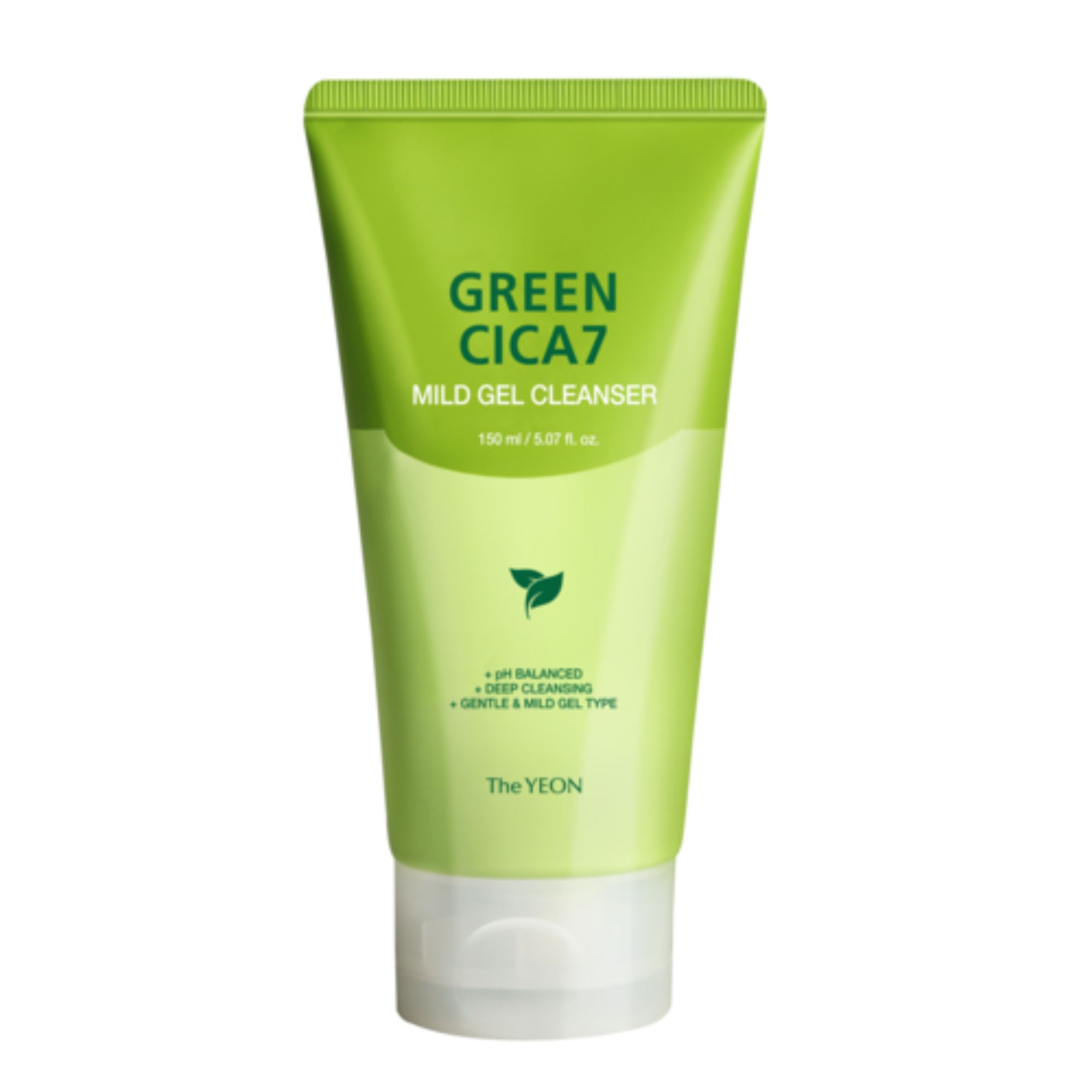 TheYEON Гель для умывания мягкий с центеллой — Green cica-7 mild gel cleanser, 150мл