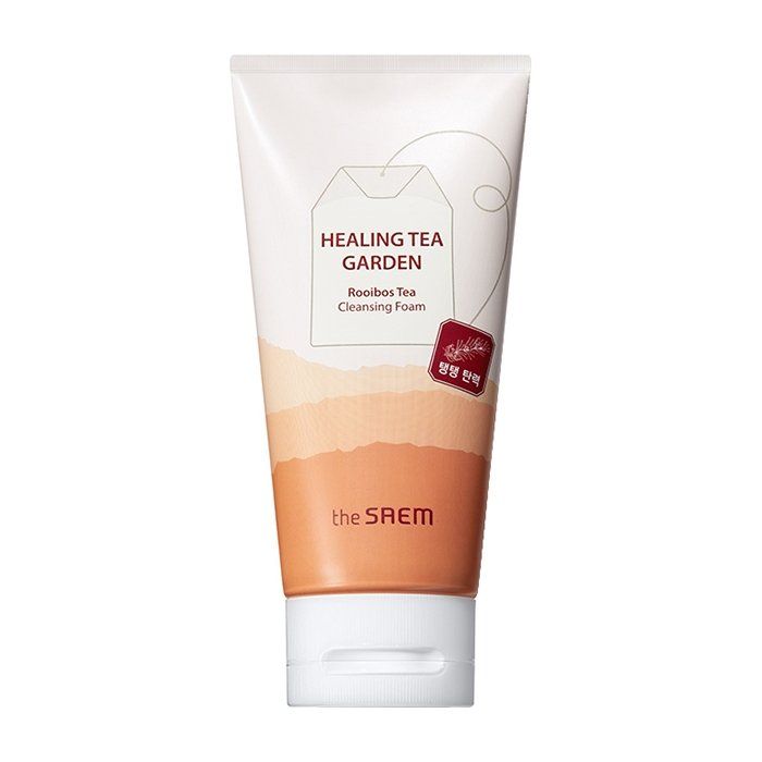 The Saem Увлажняющая пенка с экстрактом ройбуша/Healing Tea Garden Rooibos Tea Cleansing Foam