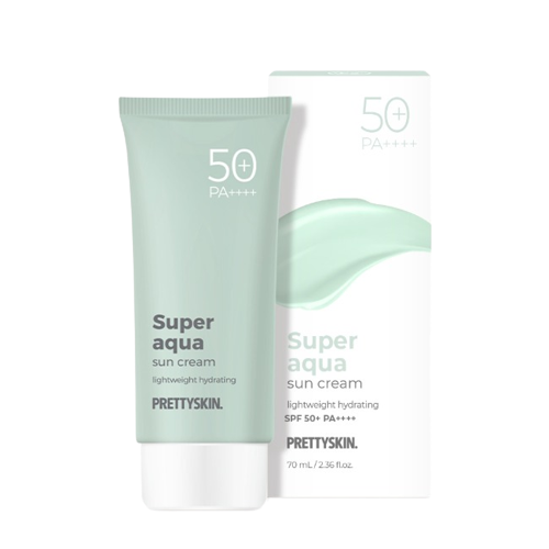 PrettySkin Успокаивающий солнцезащитный крем/Super Aqua Sun Cream 70ml SPF50+PA++++
