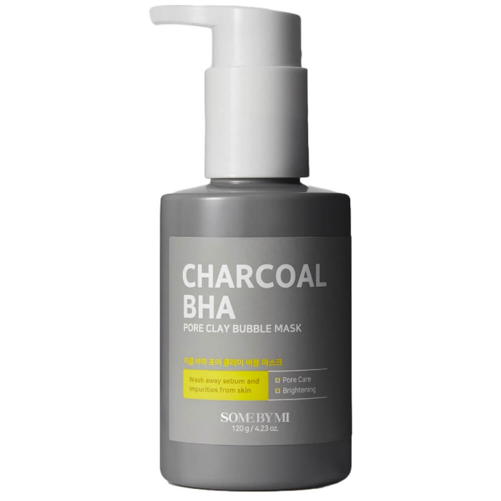 Some By Mi Charcoal BHA Pore Clay Bubble Mask Маска-пенка от чёрных точек, 120g