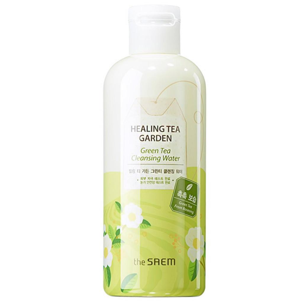 THE SAEM Средство для снятия макияжа (Вода очищающая увлажняющая с экстрактом зеленого чая) Healing