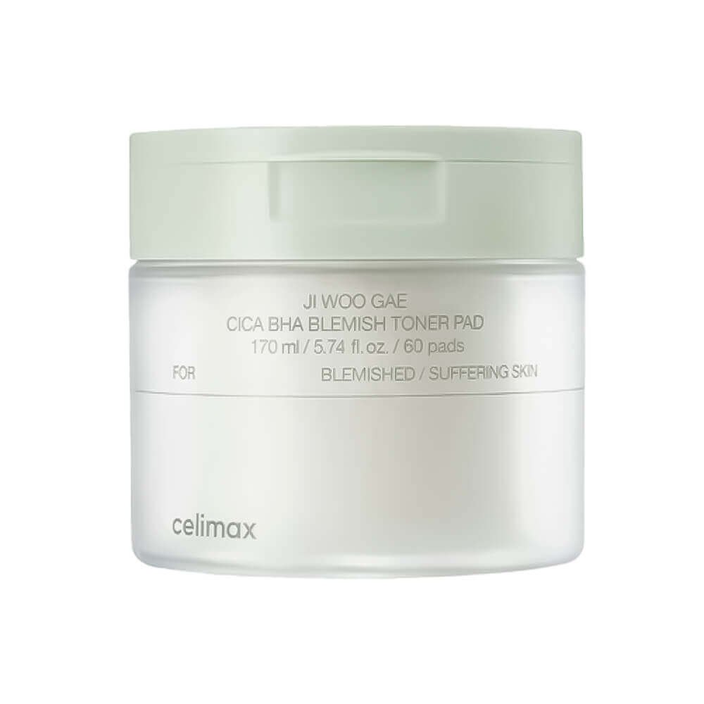 Celimax Пилинг-пэды от воспалений для проблемной кожи Ji Woo Gae Cica BHA Blemish Toner Pad 60шт Celimax Пилинг-пэды от воспалений для проблемной кожи Ji Woo Gae Cica BHA Blemish Toner Pad 60шт