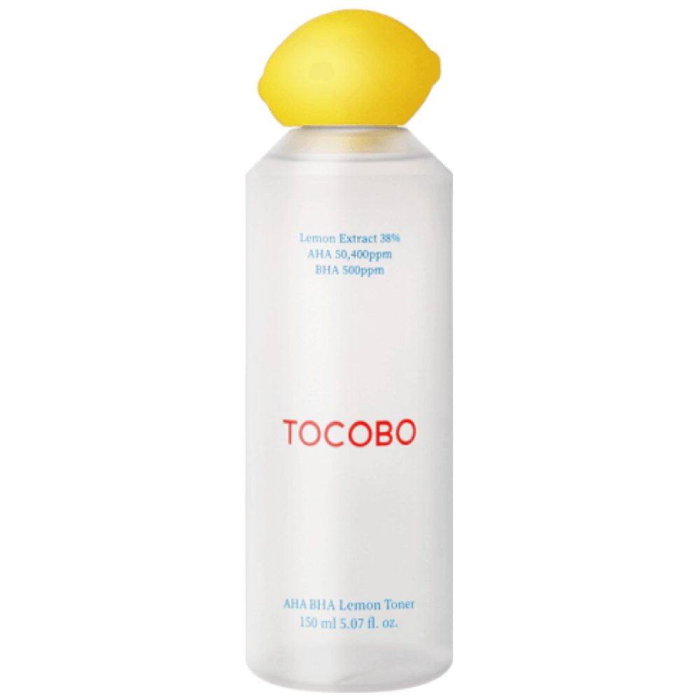 Tocobo Кислотный тоник-эксфолиант с экстрактом лимона AHA BHA Lemon Toner 150 мл