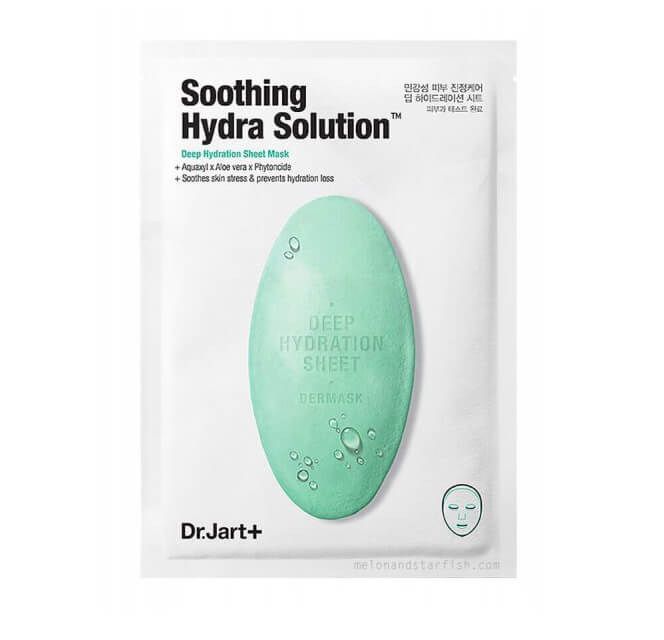 Dermask Water Jet Soothing Hydra Solution Увлажняющая маска для лица с алое вера, 25 гр