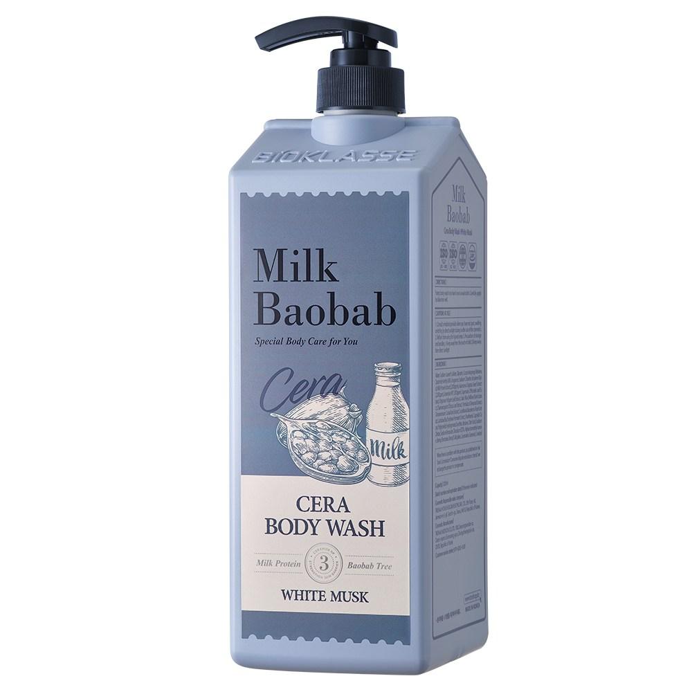 MilkBaobab Гель для душа с ароматом белого мускуса/Cera Body Wash White Musk 1200ml