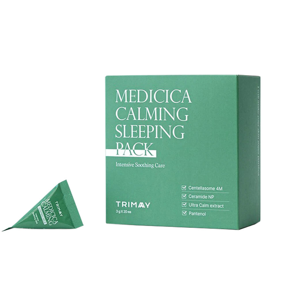 TRIMAY Ночная маска успокаивающая с центеллой и мадекасосидом/Medicica Calming Sleeping Pack 3г*1шт