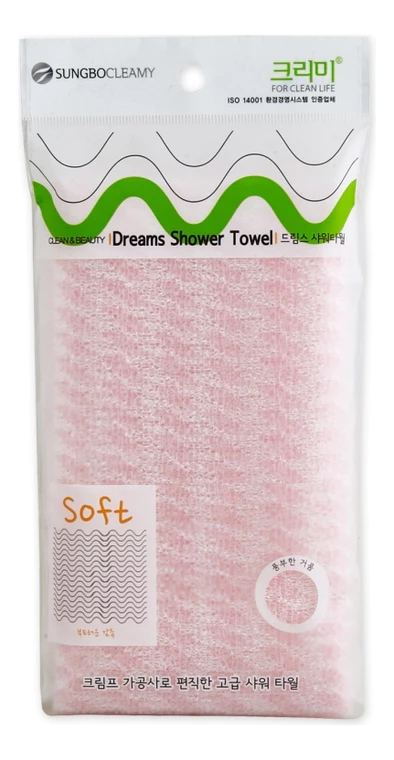 Shower Towel Мочалка-полотенце для душа рифленое бумажная обертка