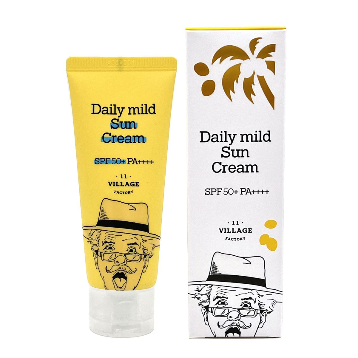 VILLAGE 11 FACTORY Daily mild Sun Cream SPF50+ PA++++ Солнцезащитный крем для ежедневного применения