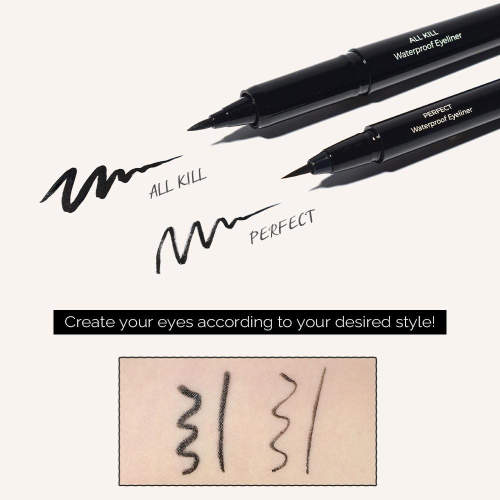 PrettySkin Waterproof Eyeliner All Kill Подводка для глаз водостойкая черный цвет, 1 гр