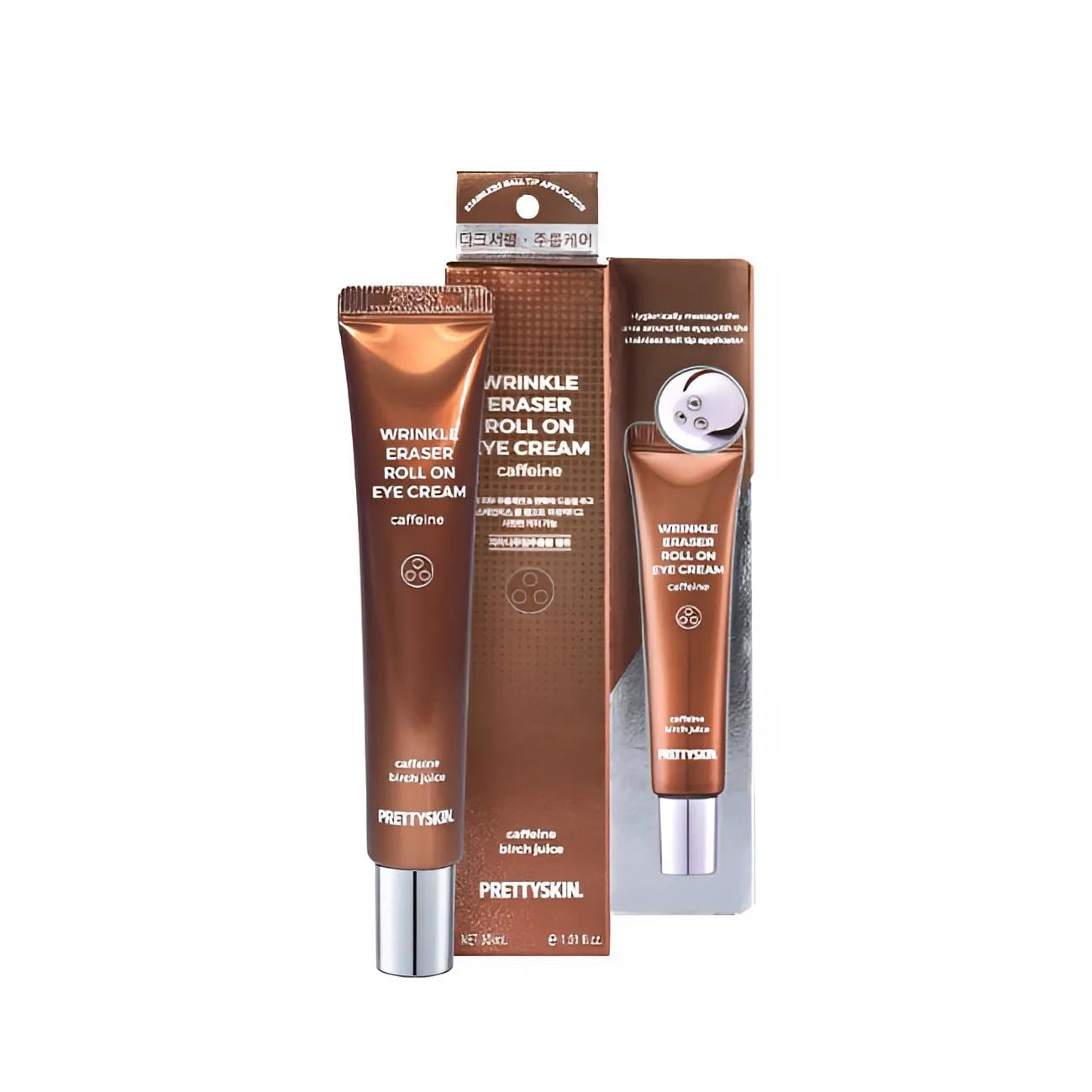 Pretty Skin Крем-роллер для век антивозрастной с кофеином Wrinkle Eraser Roll On Eye Cream Caffeine,