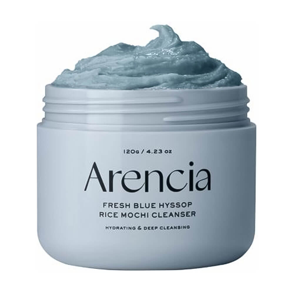 Arencia Пенка для глубокого очищения кожи с глиной Fresh Blue Hyssop Rice Mochi Cleanser 120g