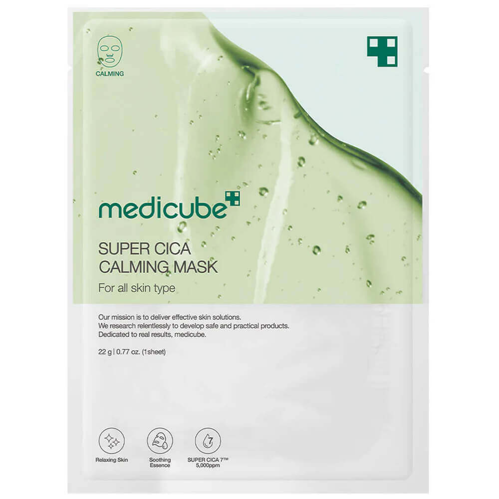 Medicube Маска для лица успокаивающая Super Cica Calming Mask 22g