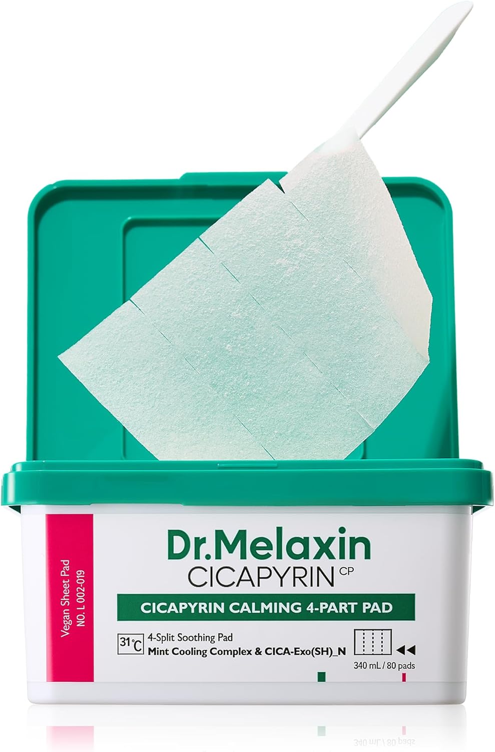 Dr.Melaxin Пэды для лица успокаивающие с экзосомами центеллы CICAPYRIN CALMING 4-PART PADS 80ct