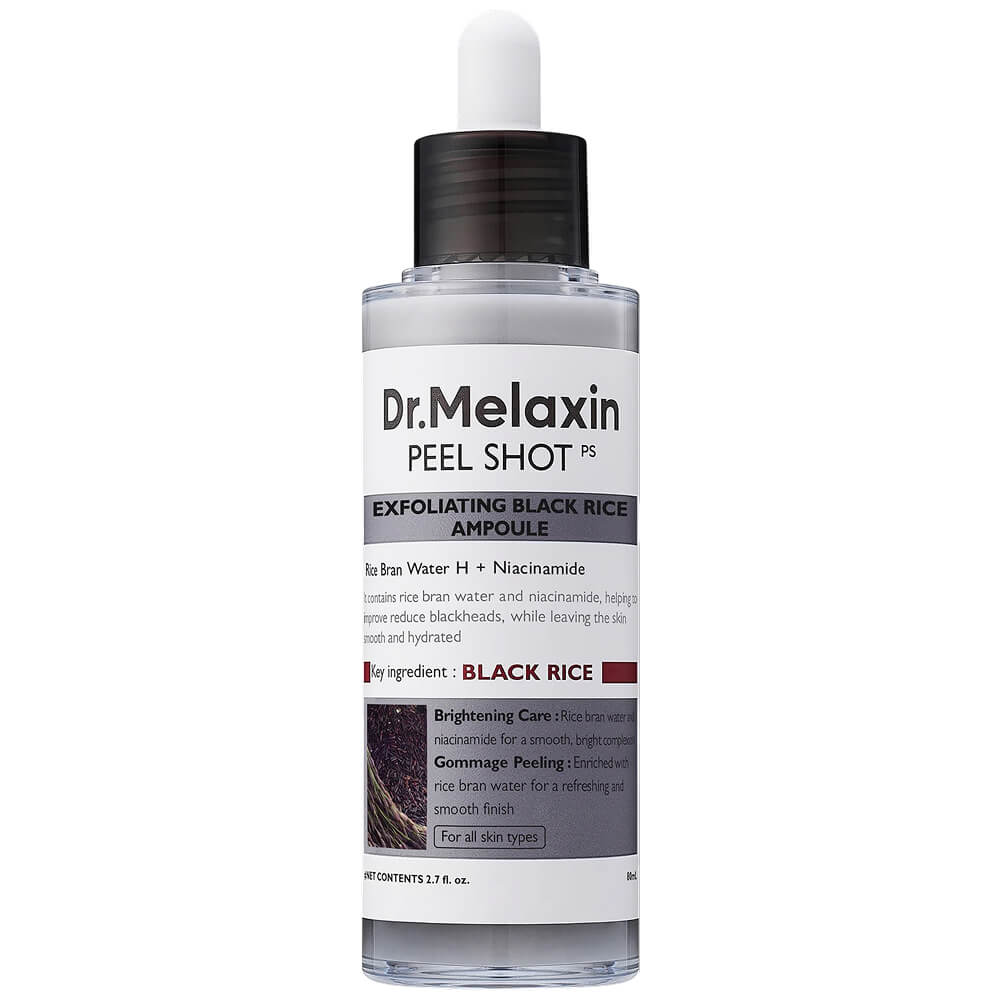Dr.Melaxin Сыворотка для лица с экстрактом черного риса PEEL SHOT EXFOLIATING BLACK RICE AMPOULE 80m