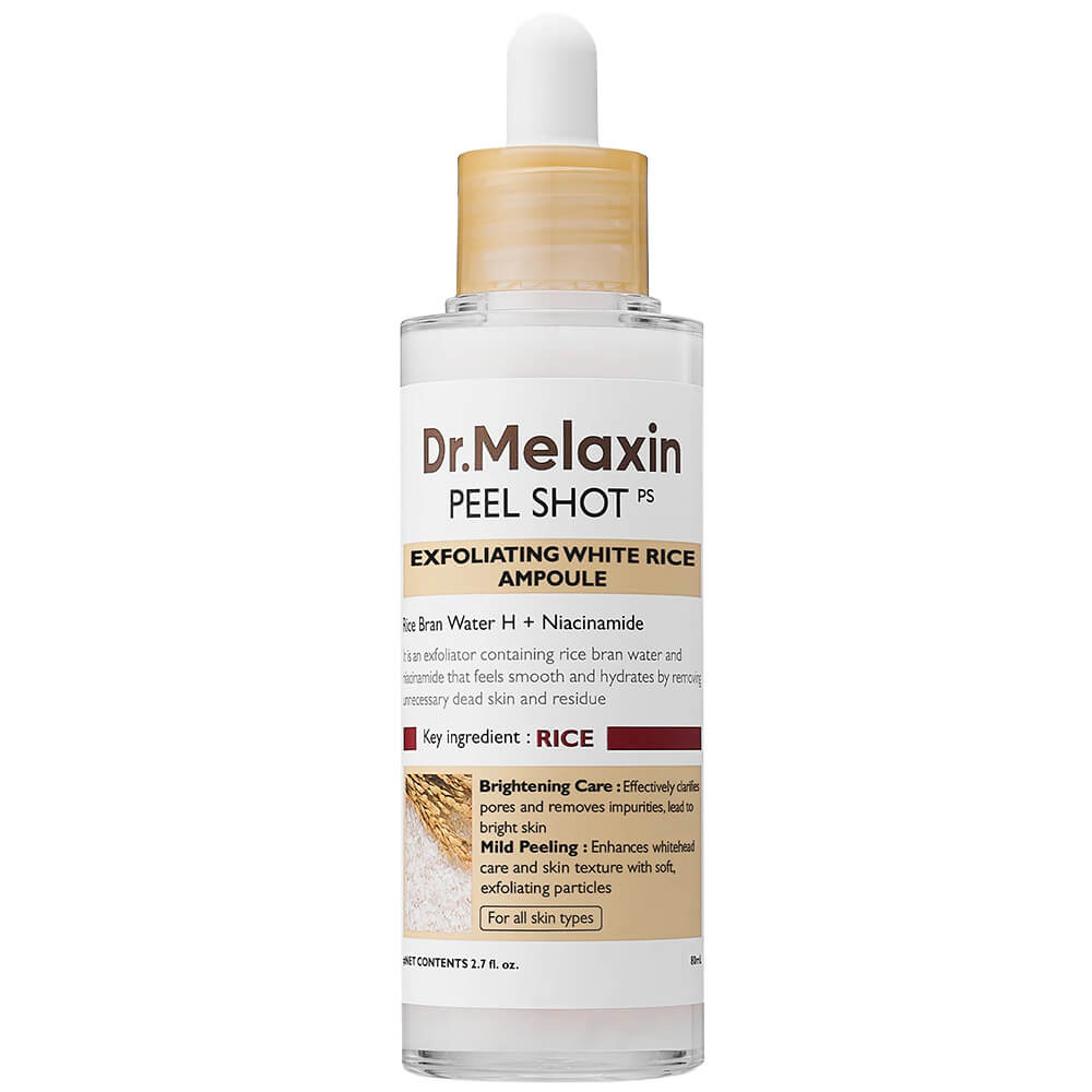 Dr.Melaxin Сыворотка для лица с экстрактом белого риса PEEL SHOT EXFOLIATING WHITE RICE AMPOULE 80ml
