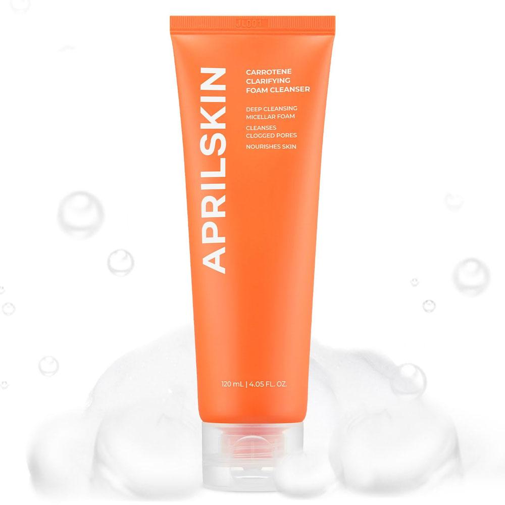 AprilSkin Очищающая пенка от прыщей Real Carrotene Acne Foam Cleanser 120 мл