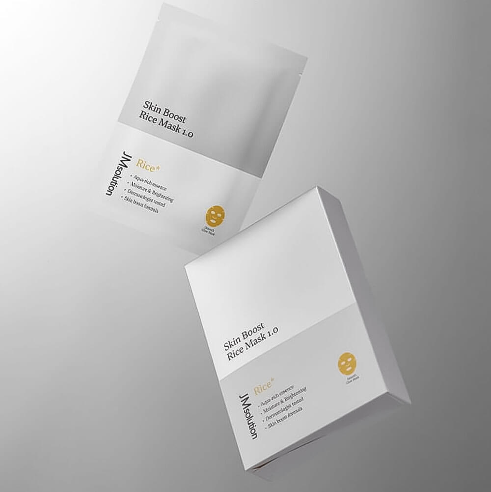 JMsolution Тканевая маска-бустер с рисом Skin Boost Rice Mask 1.0 JMsolution Тканевая маска-бустер с рисом Skin Boost Rice Mask 1.0